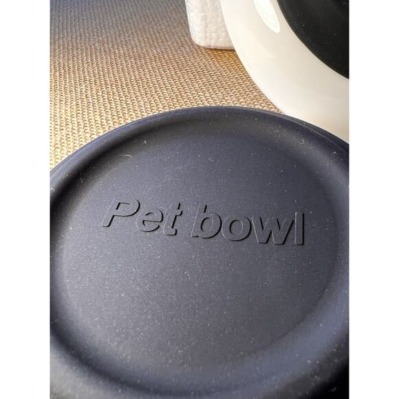 Cat Kitten Pet Food Water Feeding Bowls w/ Rubber Bottoms--Set of 3--Brand New - Picture 6 of 10